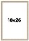18x26 Thin Barnwood Picture Frame with UV-Resistant Acrylic & Acid Free Backing, Available in 2 Paint Finishes - Grey and Black
